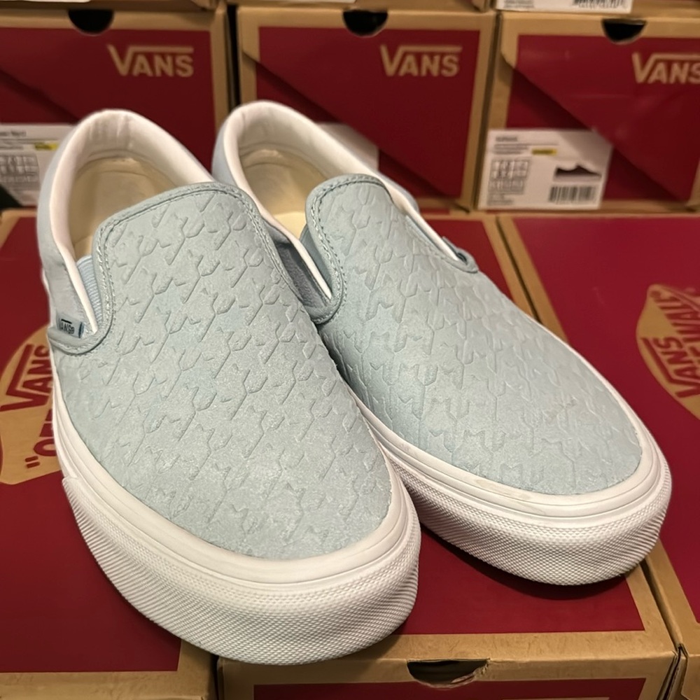 Vans Slip On Houndstooth Blue